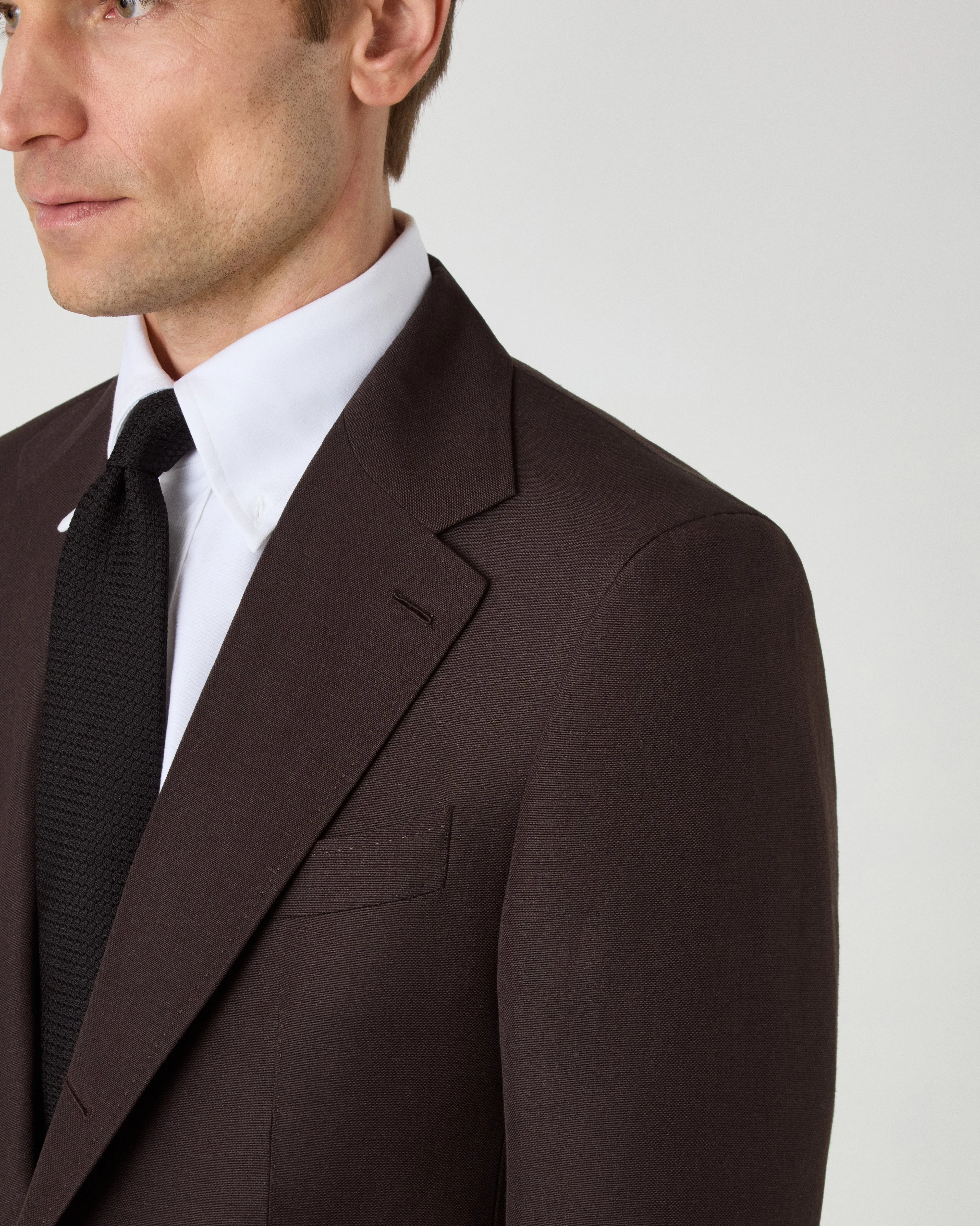 Dag Sport Wool/Linen Suit Jacket - Brown sold by Berg & Berg product image thumbnail 2