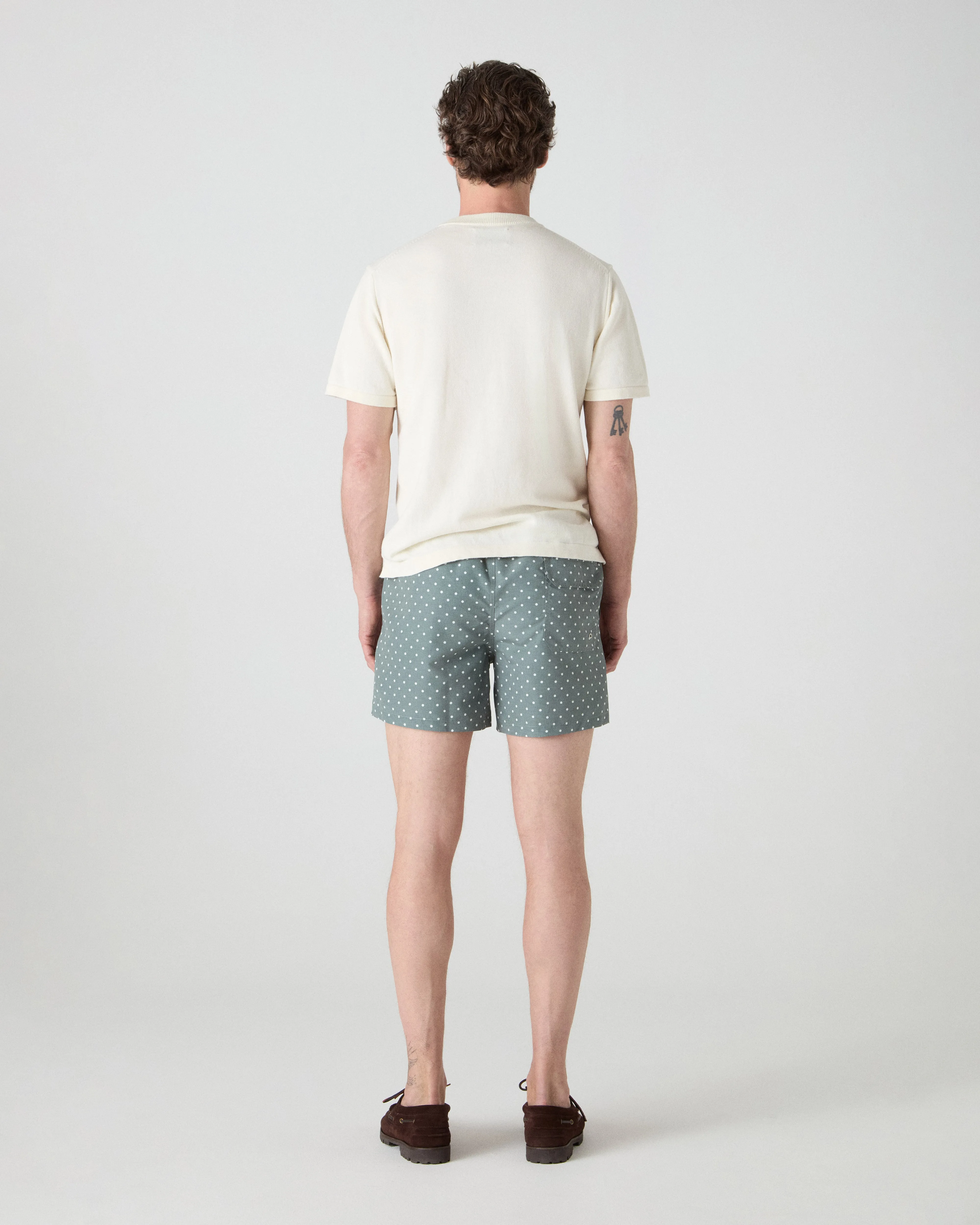 Alberto Swim Shorts - Olive/White Dots sold by Berg & Berg product image thumbnail 3