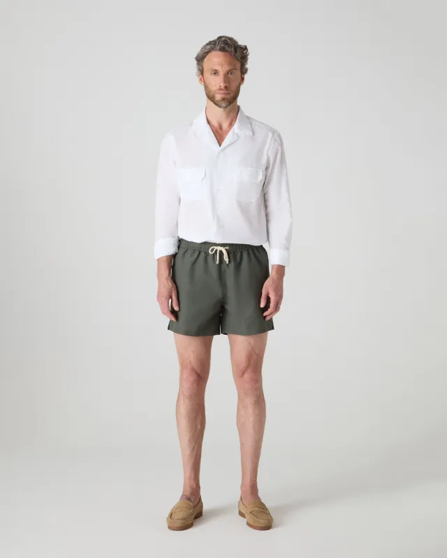 Alberto Swim Shorts - Olive made by Berg & Berg