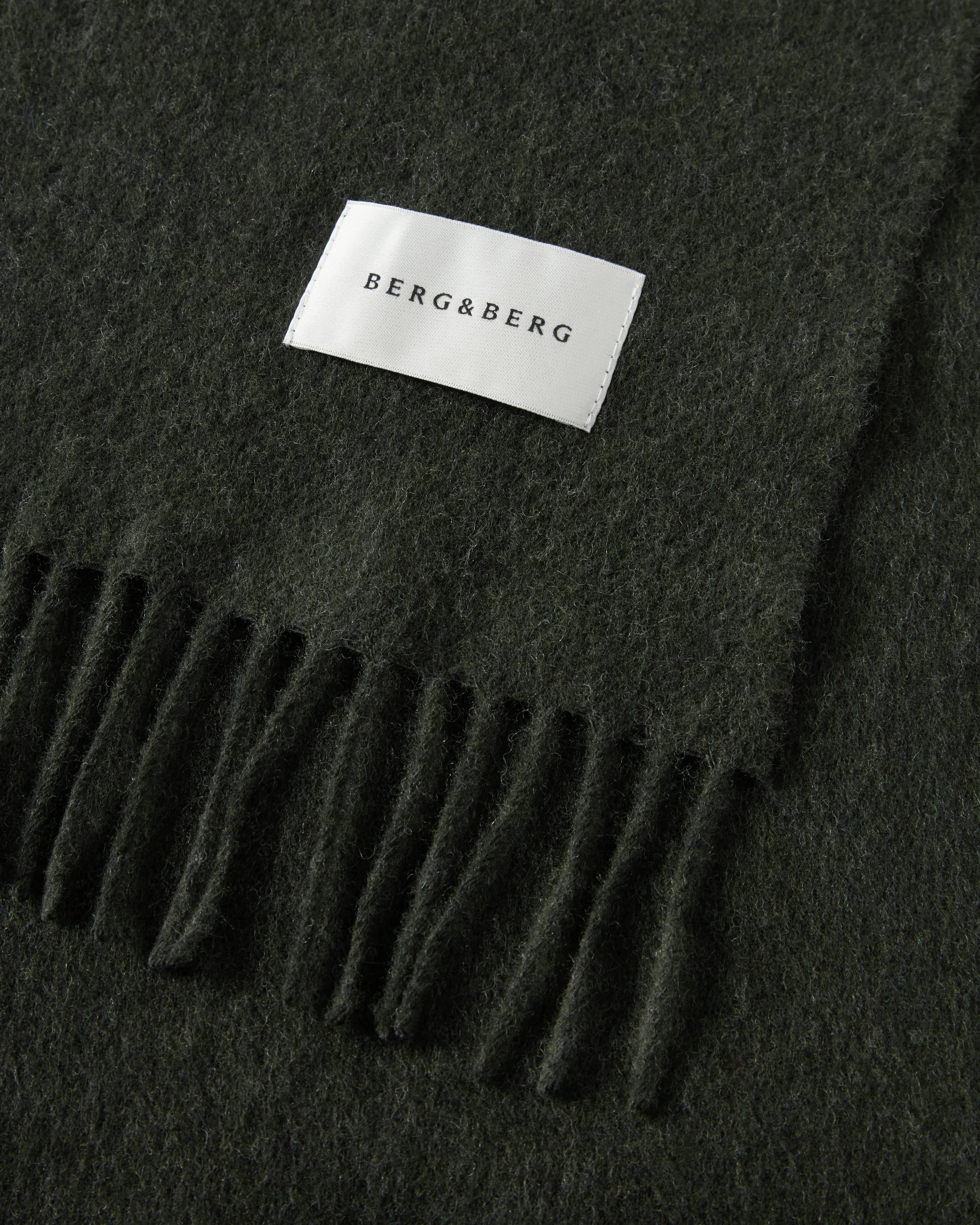 Wool Scarf - Dark Moss sold by Berg & Berg product image thumbnail 2