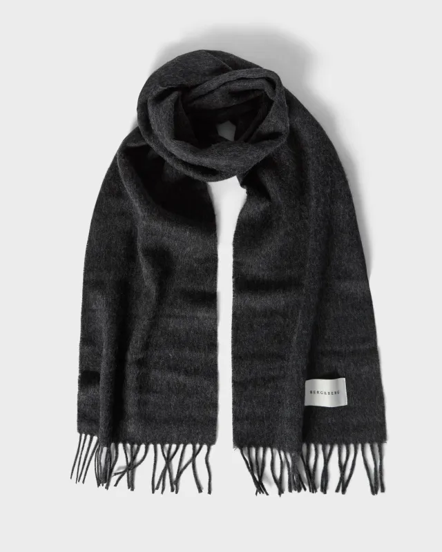 Wool Scarf - Dark Charcoal made by Berg & Berg