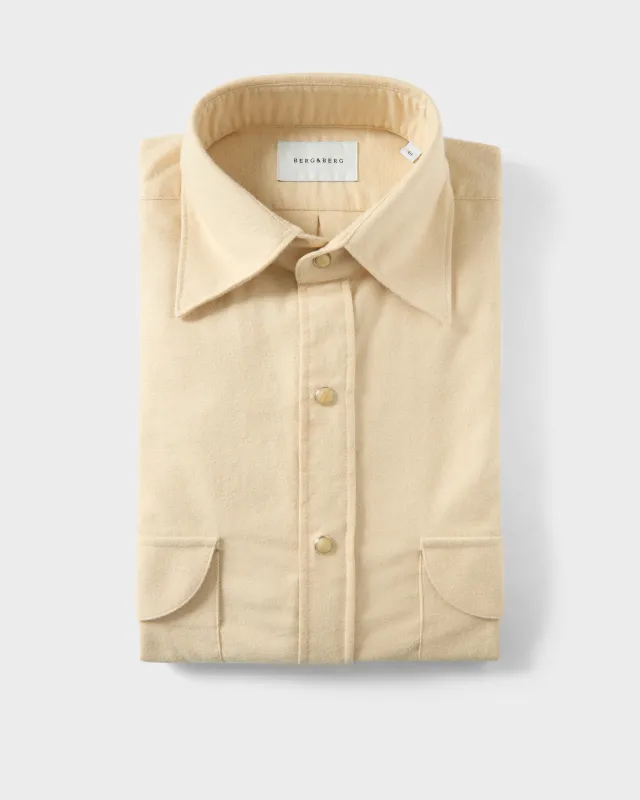 Fernando Western Shirt - Light Beige made by Berg & Berg