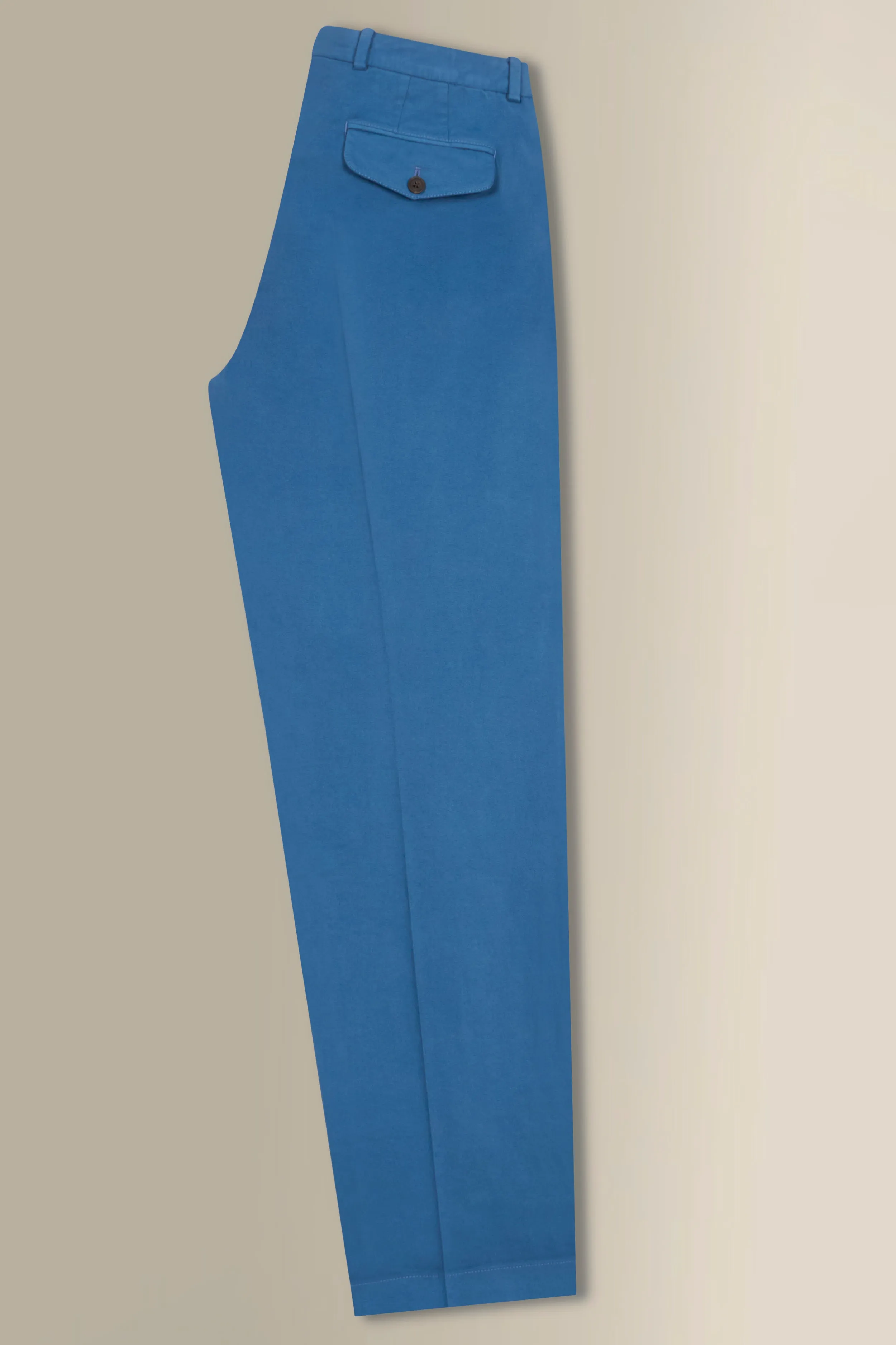 Blue Single Pleat Chinos sold by New & Lingwood product image thumbnail 5