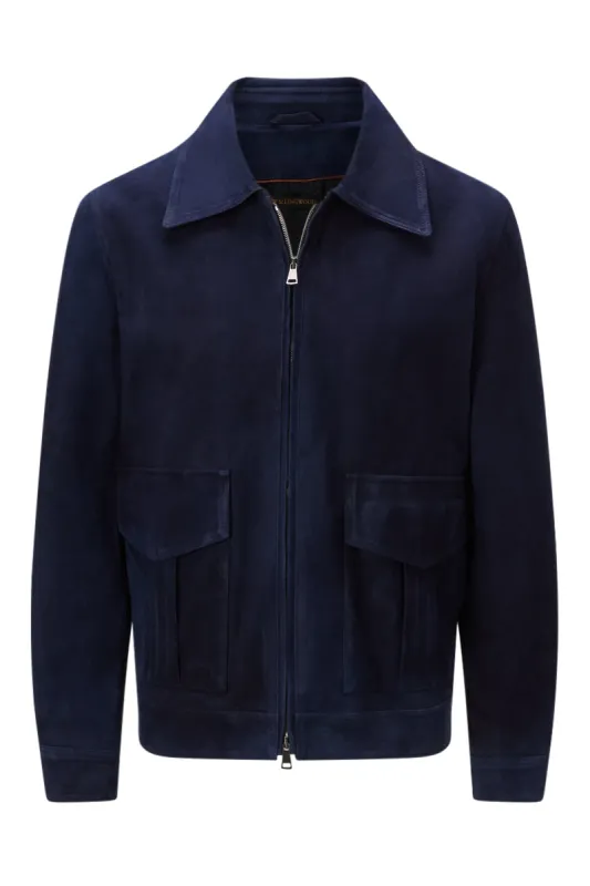 Blue Suede Jacket sold by New & Lingwood