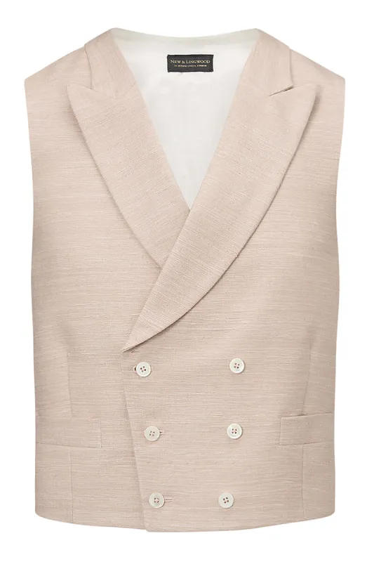 Pink Double Breasted Silk Waistcoat sold by New & Lingwood