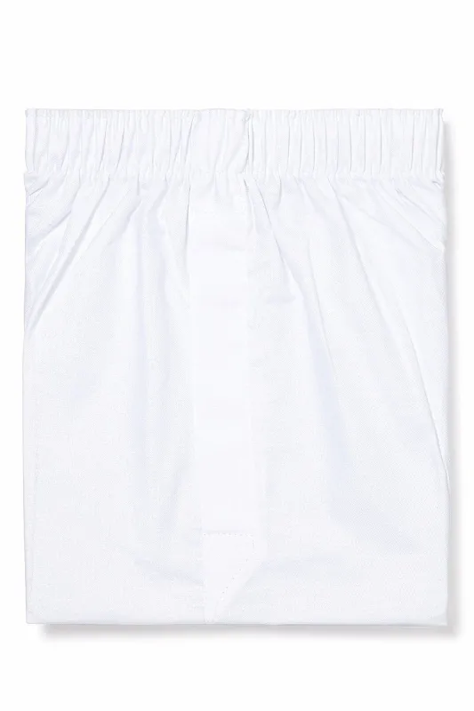 White Oxford Cotton Boxer Shorts sold by New & Lingwood