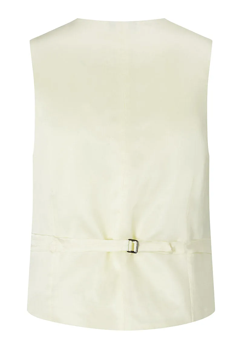 Dove Single Breasted Wool Waistcoat sold by New & Lingwood product image thumbnail 2