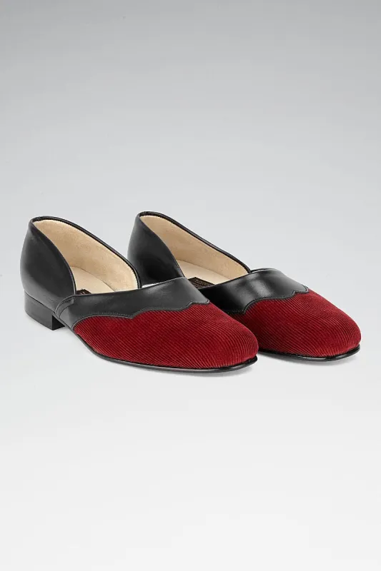 Wine Eton Cord Slippers sold by New & Lingwood