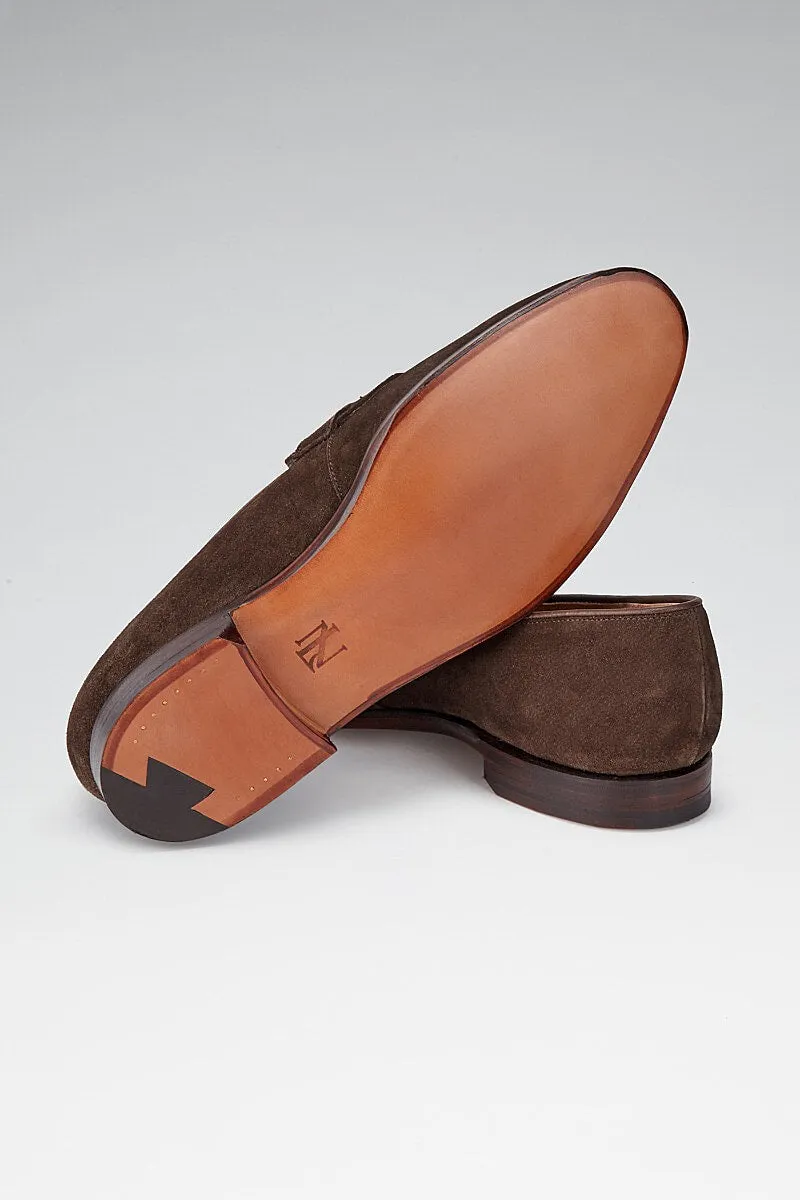 Espresso Calf Suede Butterfly Loafers sold by New & Lingwood product image thumbnail 3