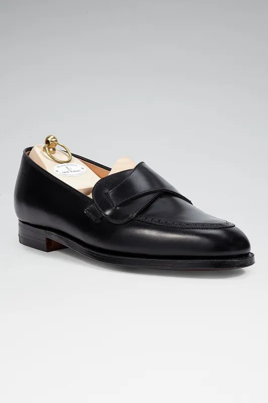 Black Calf Leather Butterfly Loafers sold by New & Lingwood