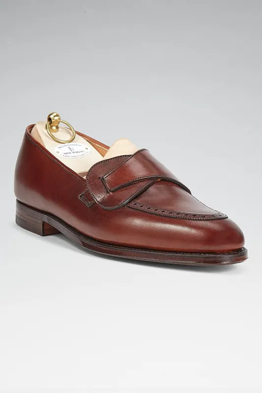 Chestnut Calf Leather Butterfly Loafers sold by New & Lingwood
