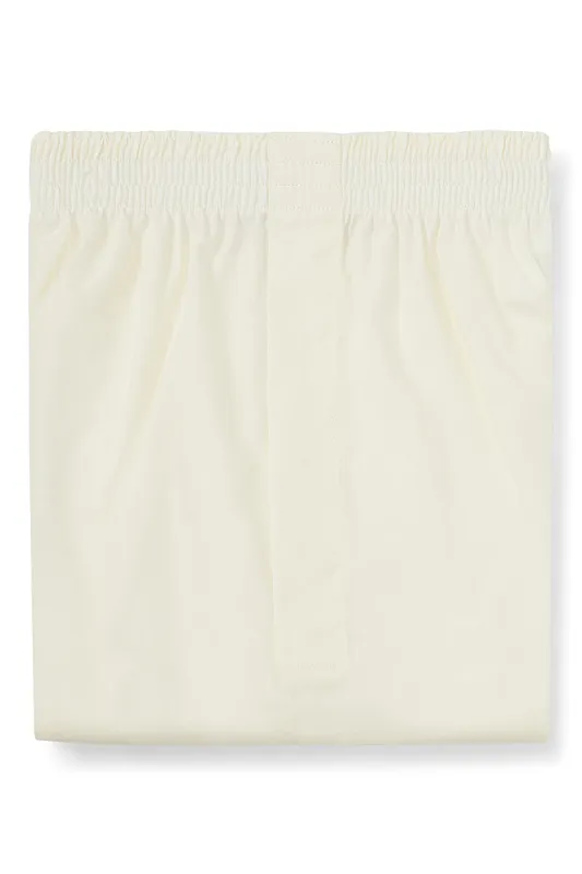 White Cotton Boxer Shorts sold by New & Lingwood