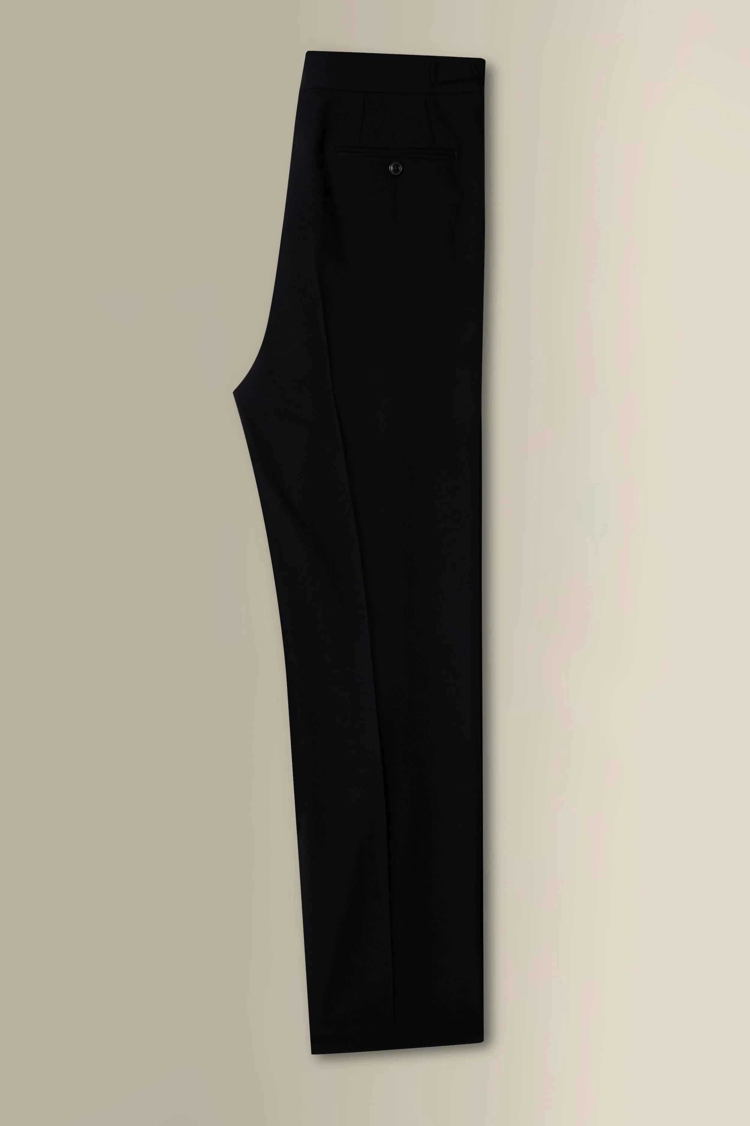 Black Double Pleat Barathea Trousers sold by New & Lingwood product image thumbnail 2