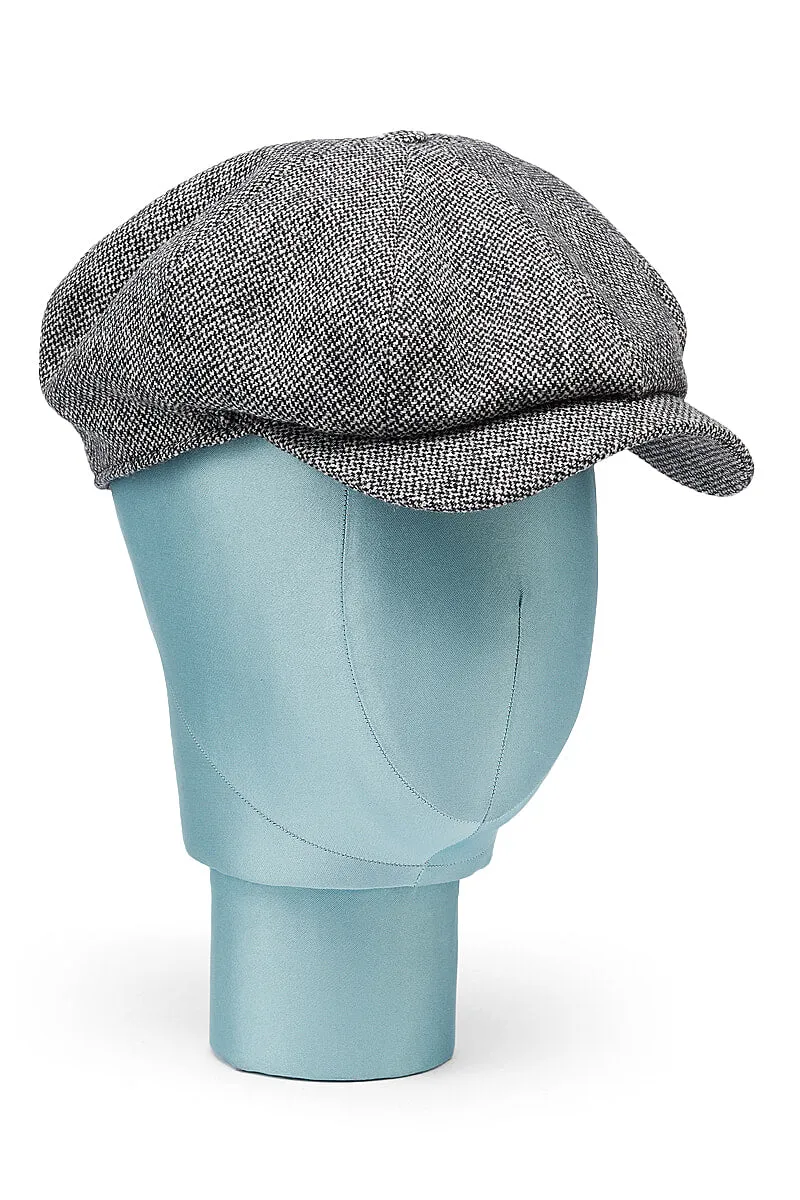Grey Donegal Baker Boy Cap sold by New & Lingwood product image thumbnail 2