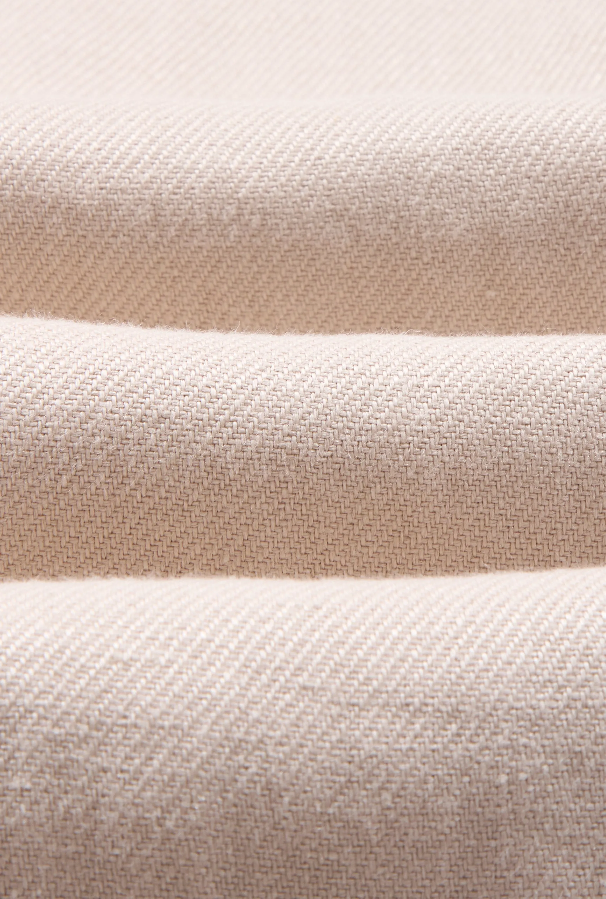 Cream Single Pleat Linen Twill Trousers sold by New & Lingwood product image thumbnail 5