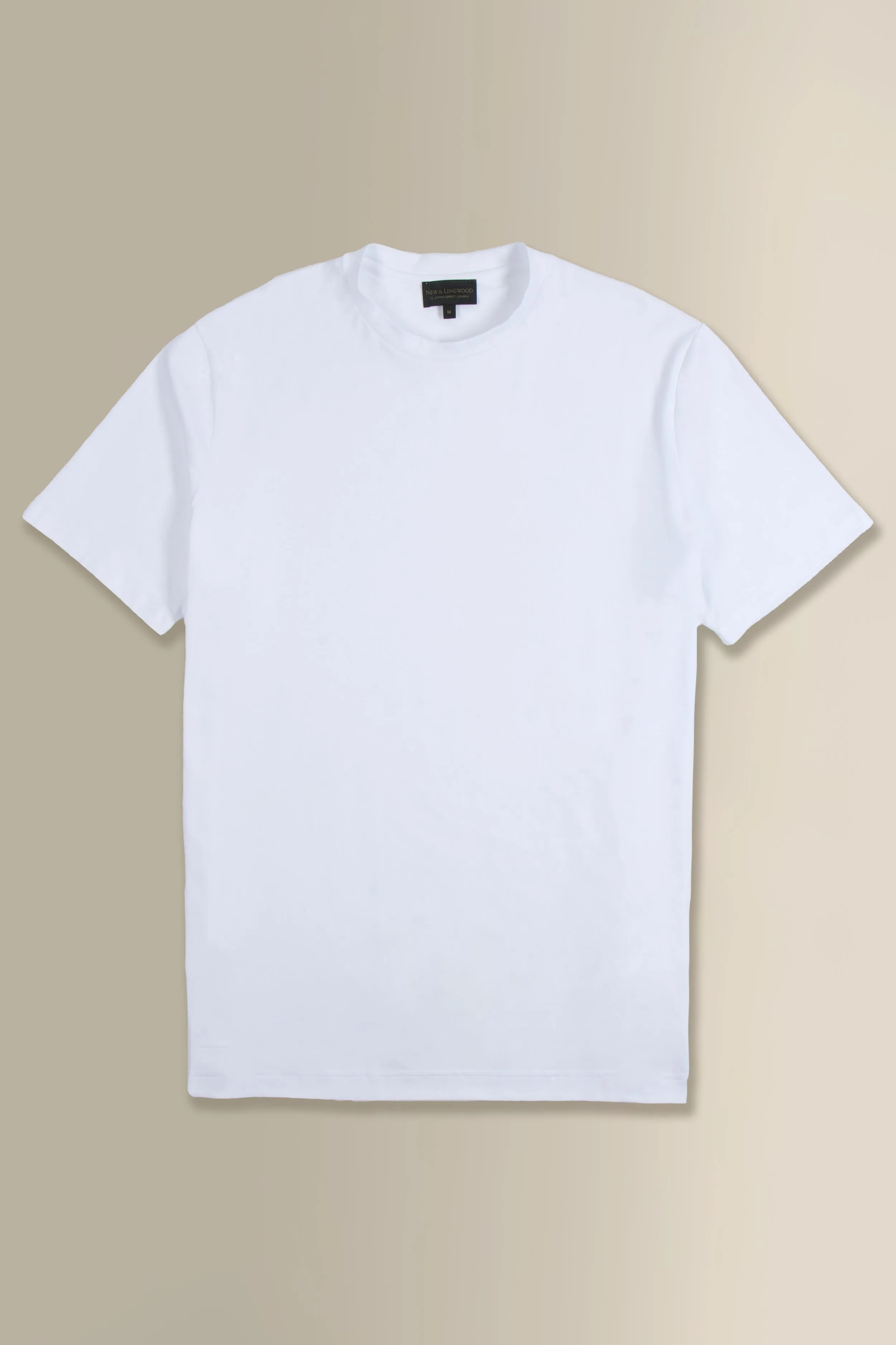 White Crew Neck T-Shirt sold by New & Lingwood