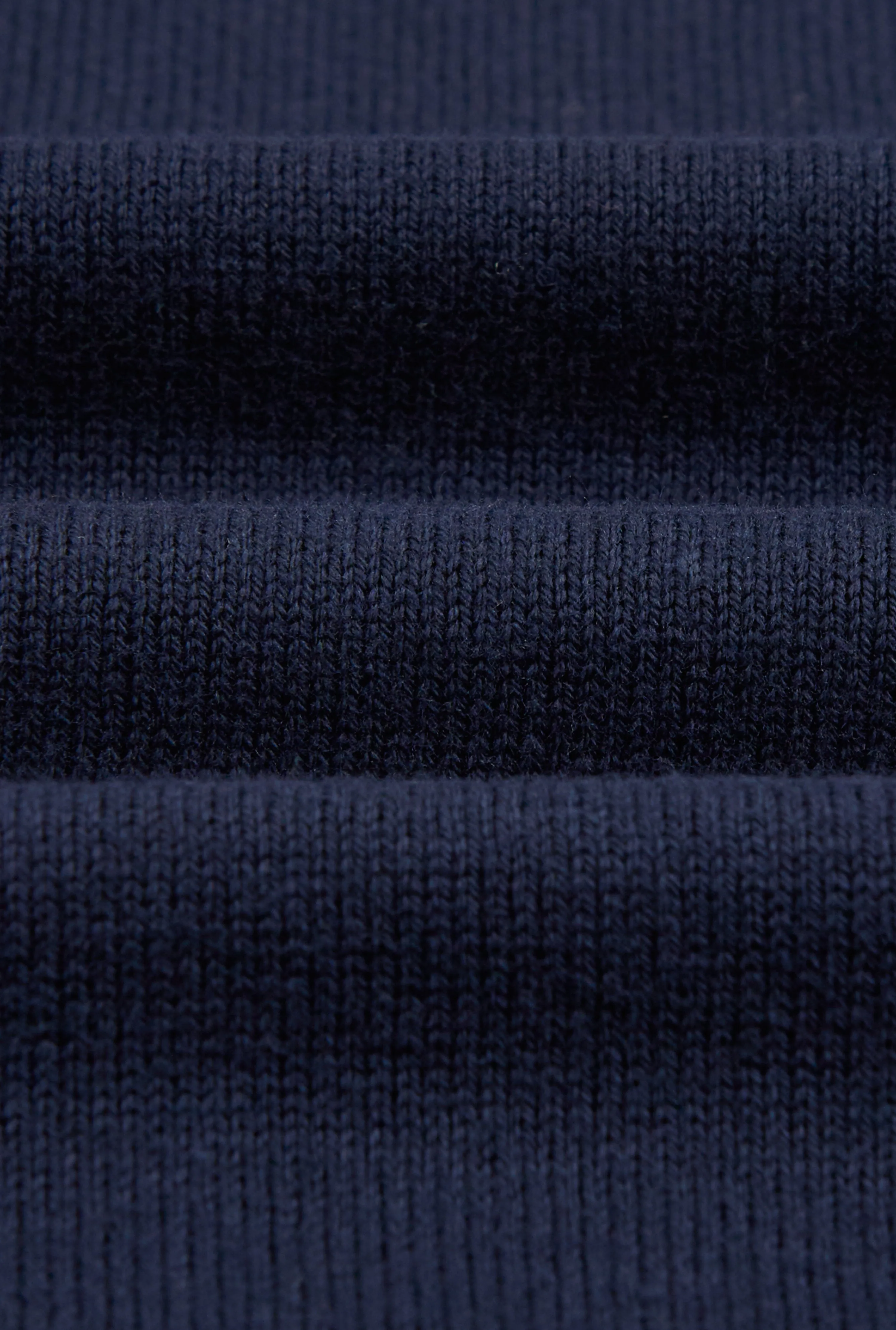 Navy Crew Neck Short Sleeve Knitted T-Shirt sold by New & Lingwood product image thumbnail 4