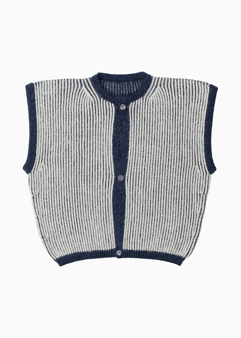 reversible cardigan vest sold by Belacaro