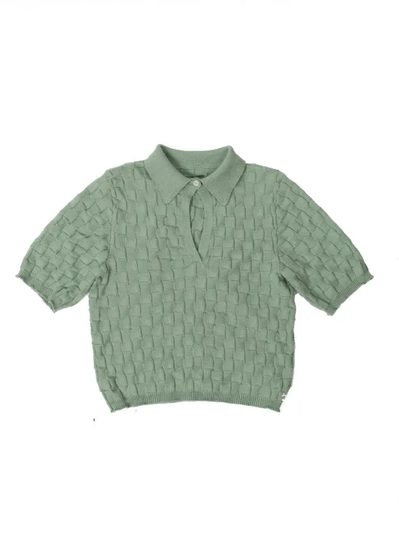 checkered polo made by Belacaro