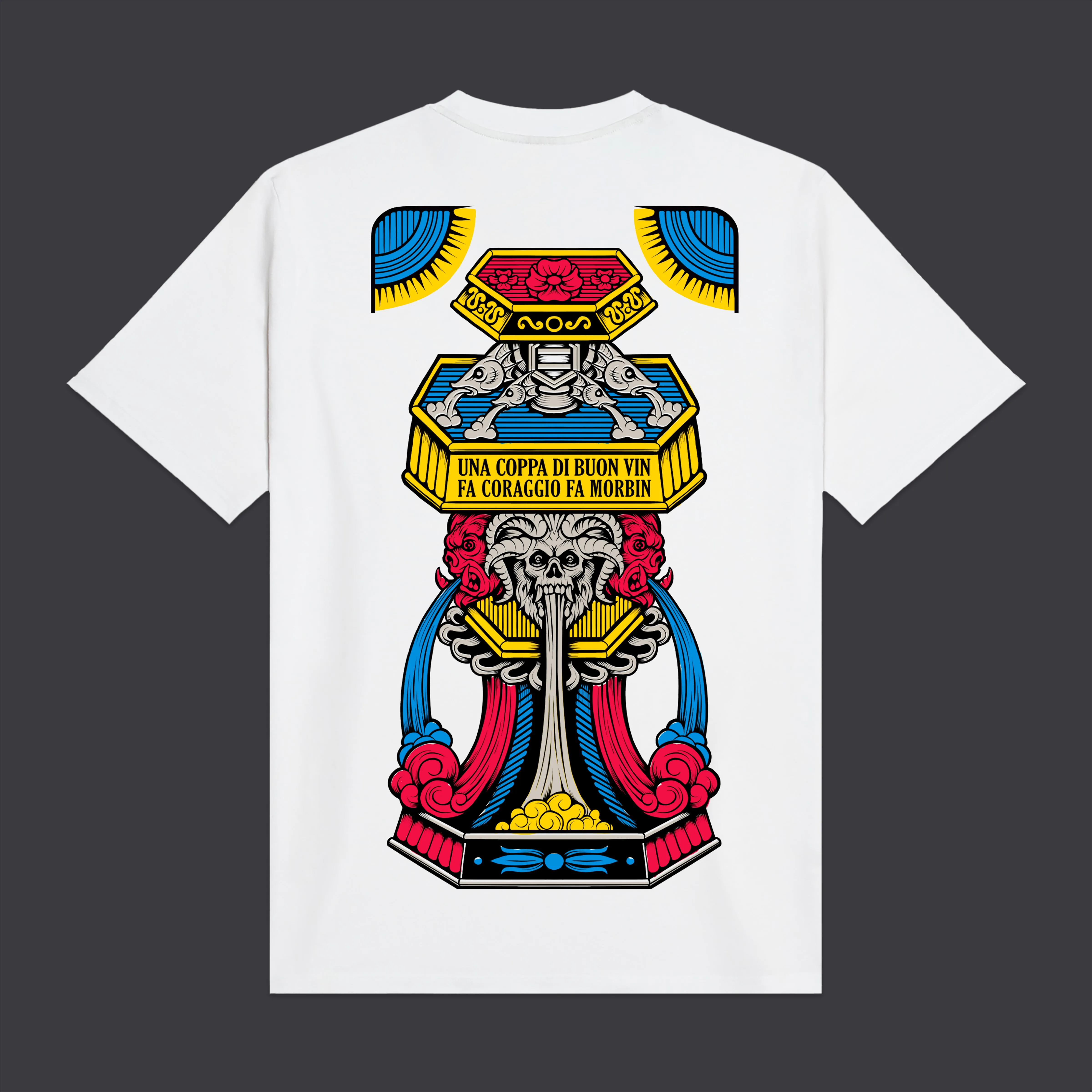 Asso di Coppe - Triestine Tee White sold by Dolly Noire