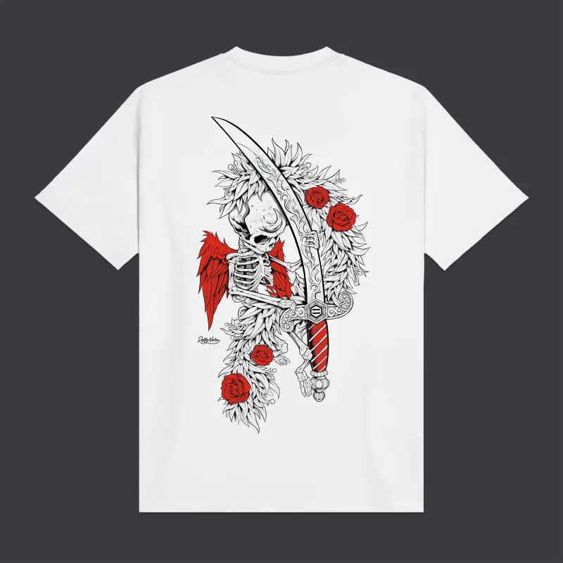 Asso di Spade - Outline Tee White made by Dolly Noire