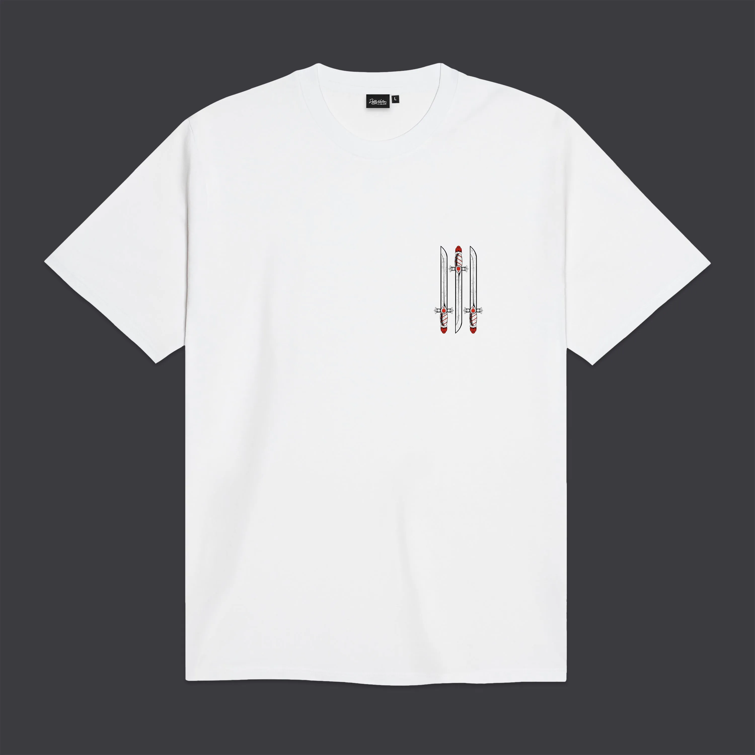 Asso di Spade - Outline Tee White sold by Dolly Noire product image thumbnail 2