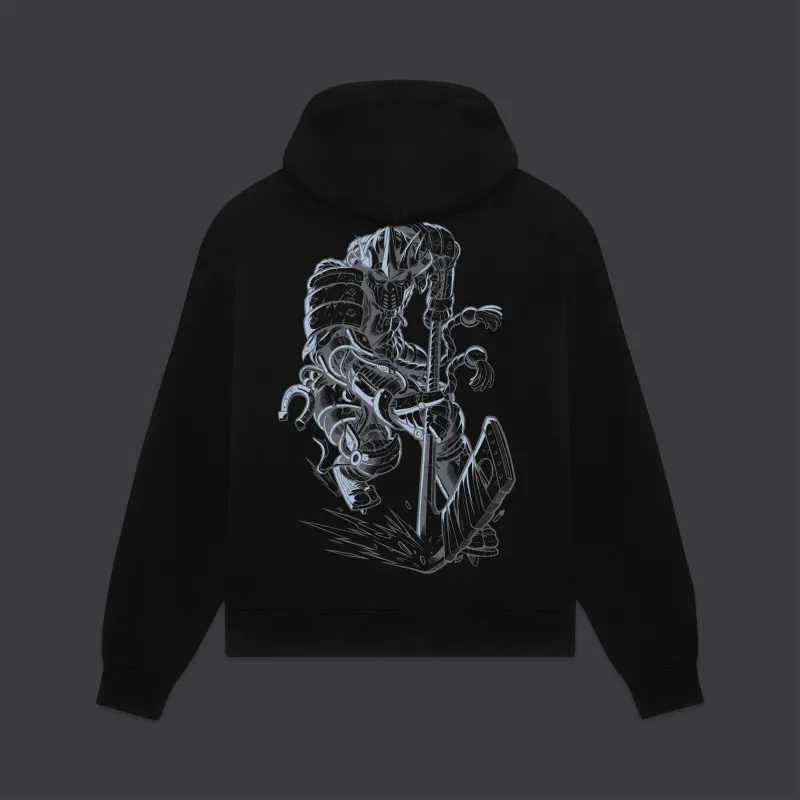 BLUR Hockey Cyborg Hoodie Black made by Dolly Noire