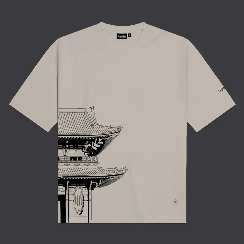 BENCH Tokyo Over Kimono Tee Dark Beige made by Dolly Noire