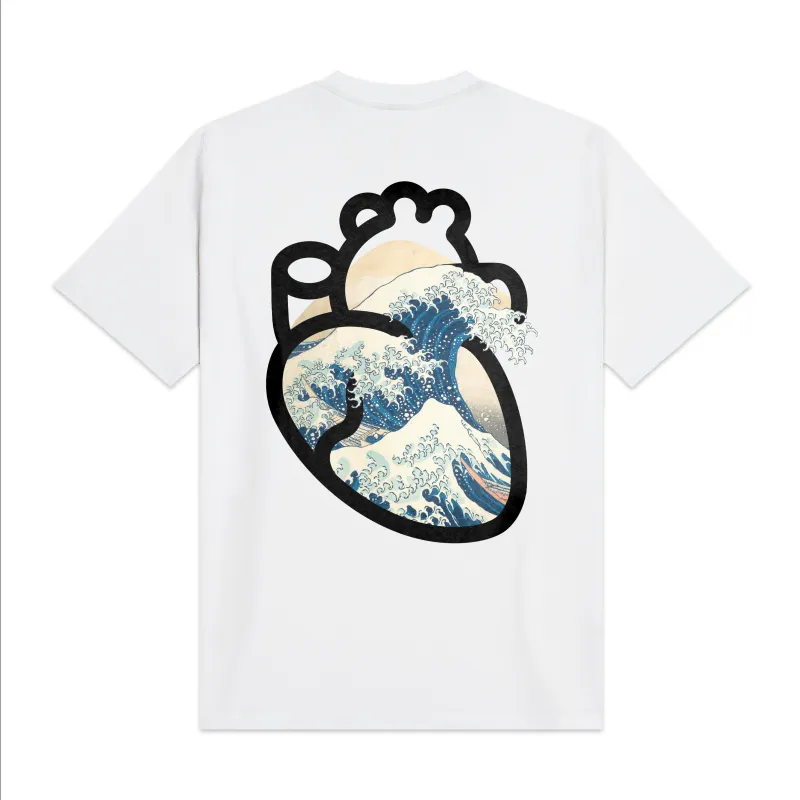 Cuore Hokusai_Mambo Tee White made by Dolly Noire