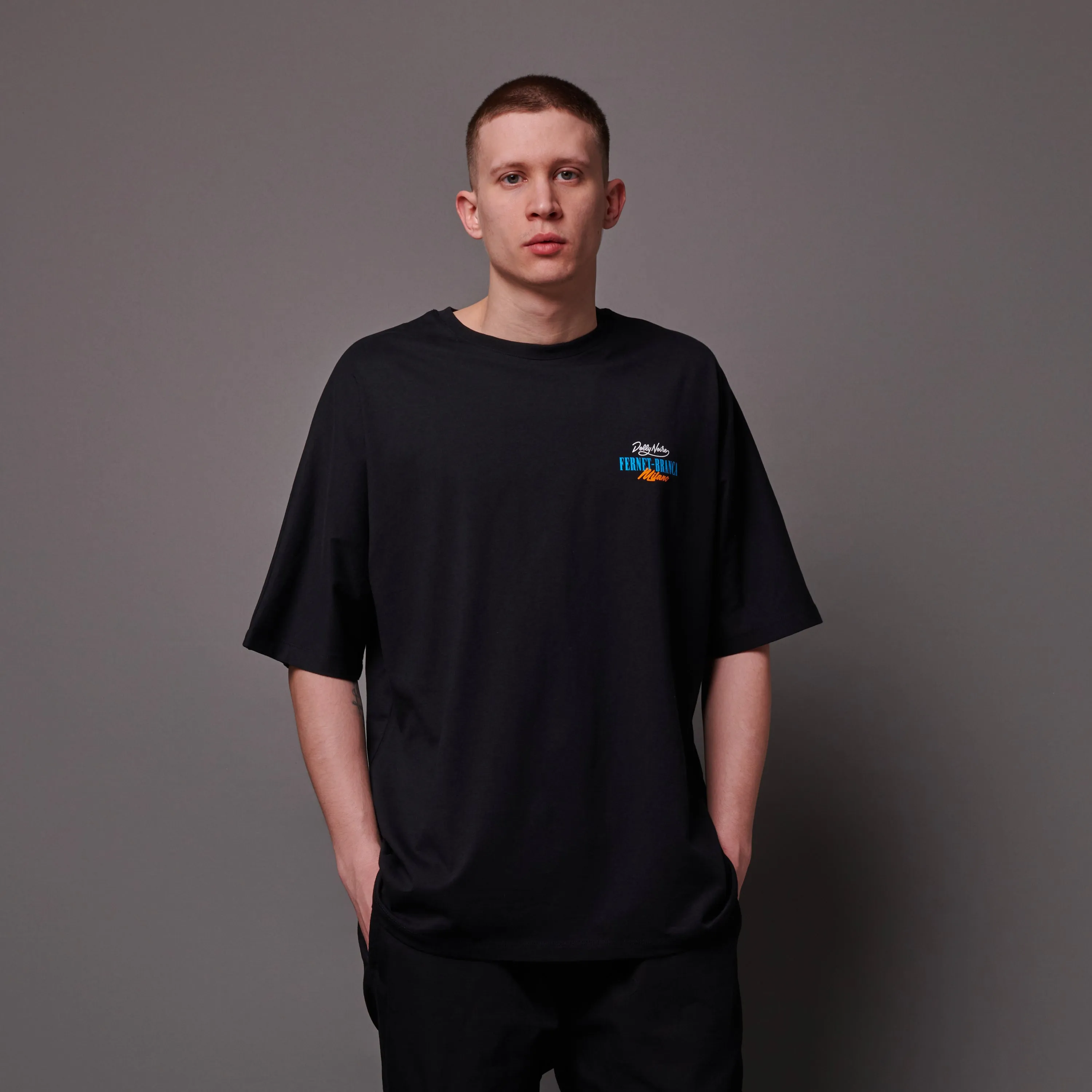 Outline Eagle Over Kimono Tee Black sold by Dolly Noire product image thumbnail 4