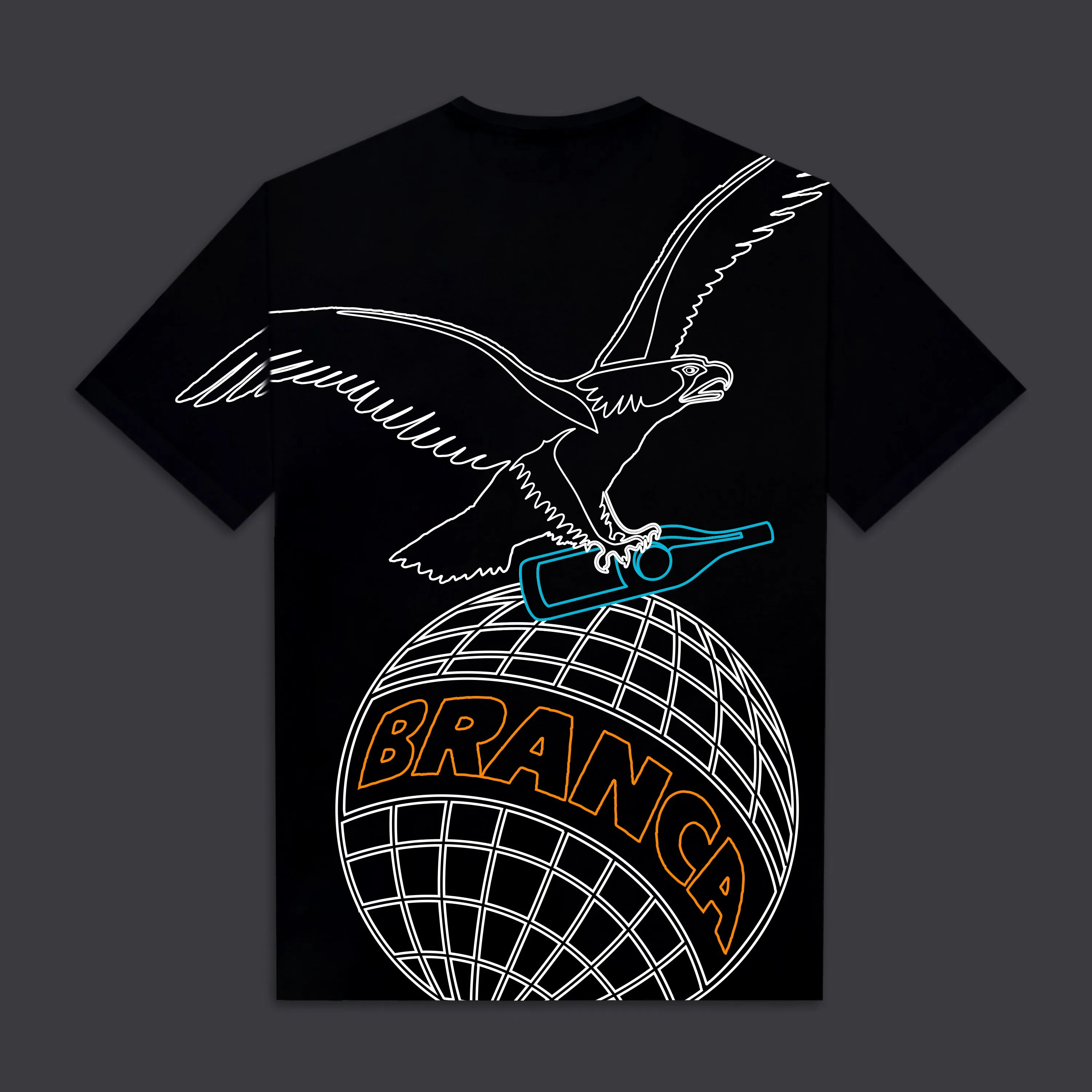 Outline Eagle Over Kimono Tee Black sold by Dolly Noire