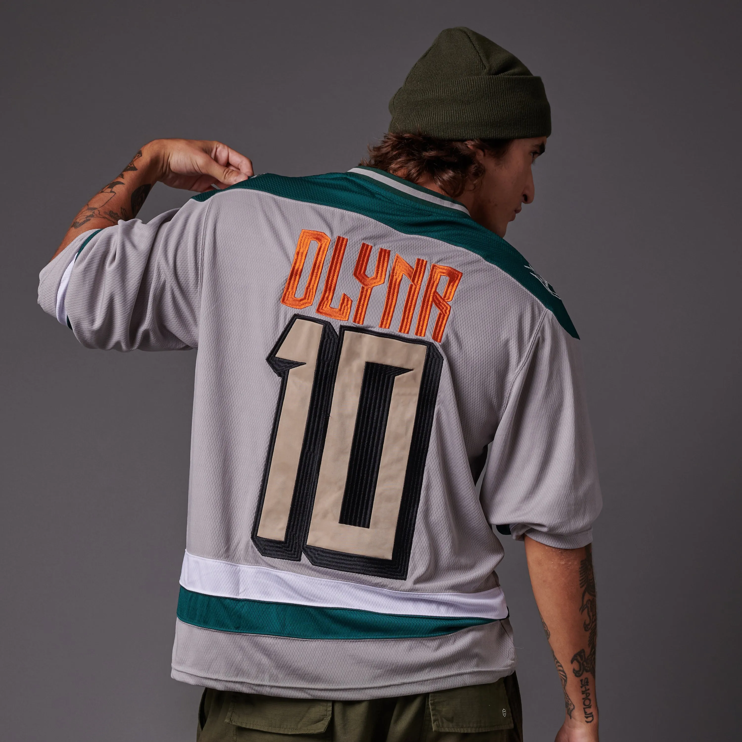 Blur Hockey Tee Beige sold by Dolly Noire product image thumbnail 5