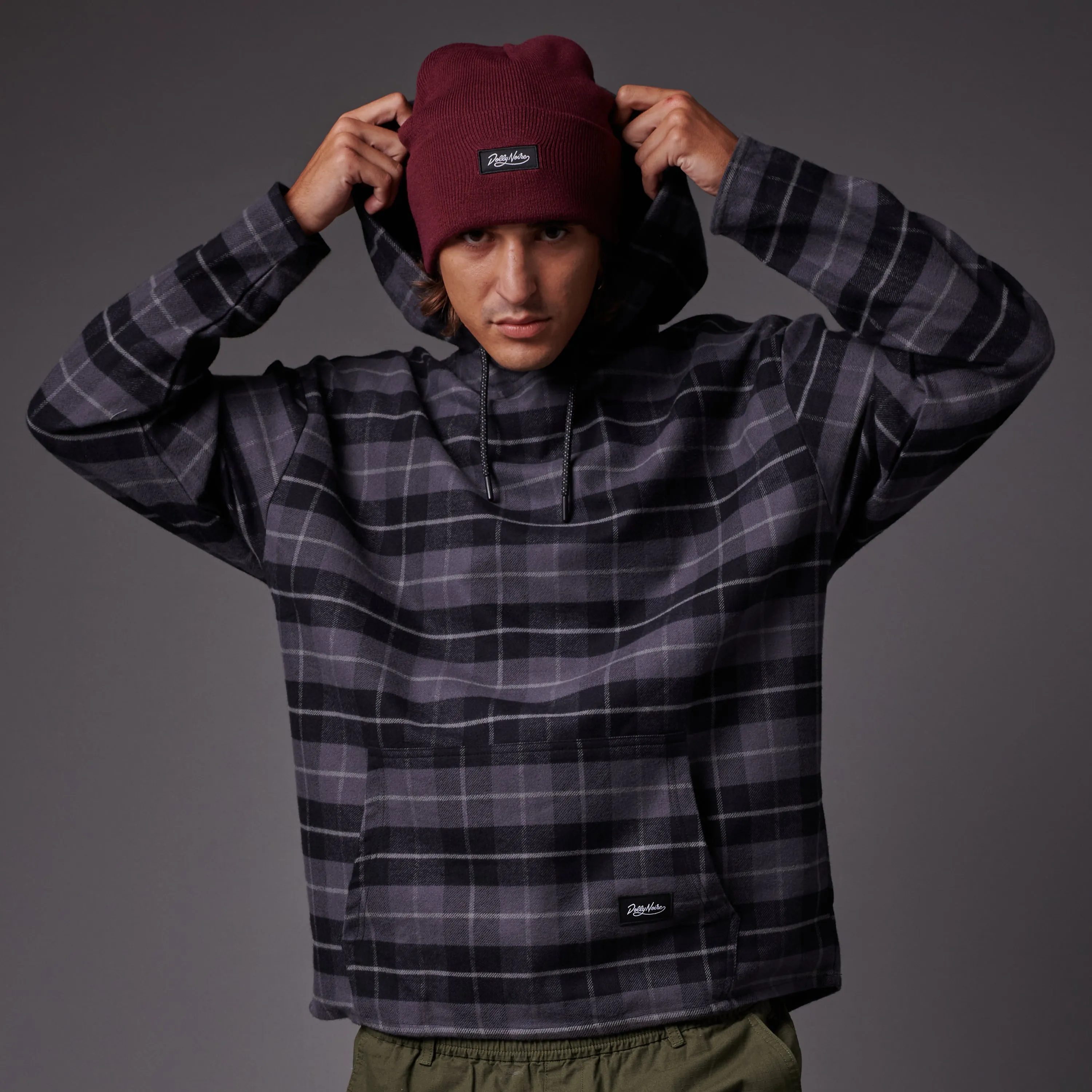 Tartan Hoodie Black sold by Dolly Noire product image thumbnail 4