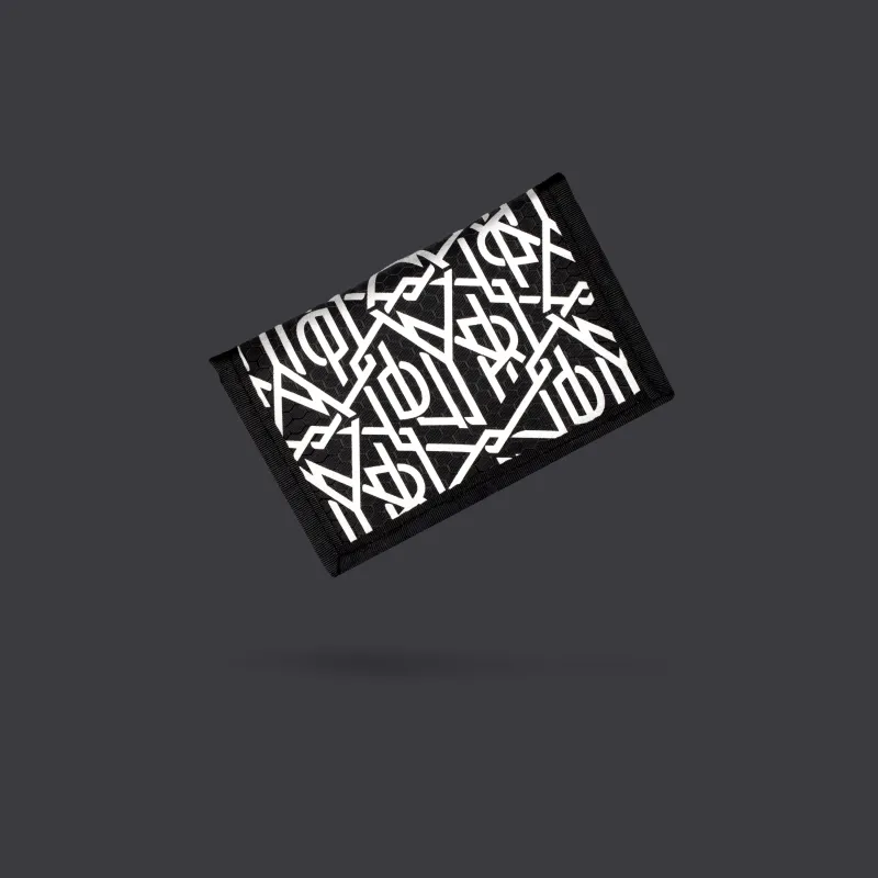 DLYNR Reflective Monogram Wallet made by Dolly Noire