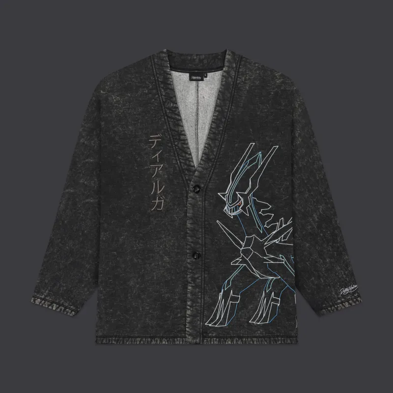 Dialga and Palkia Kimono Acid Black made by Dolly Noire