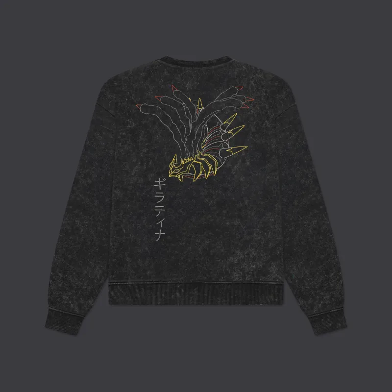 Giratina Crewneck Acid Black made by Dolly Noire