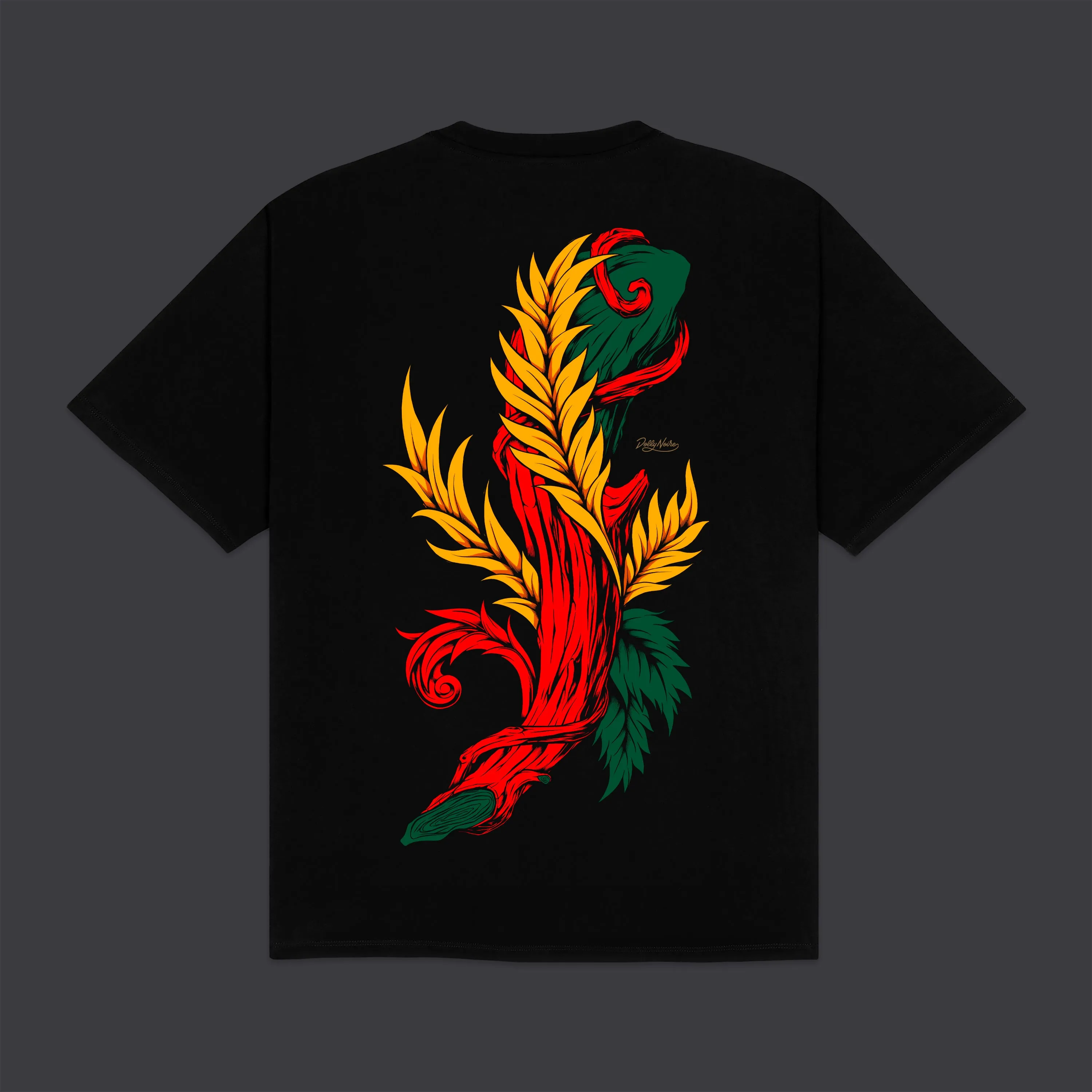 Asso di Bastoni Tee Black sold by Dolly Noire