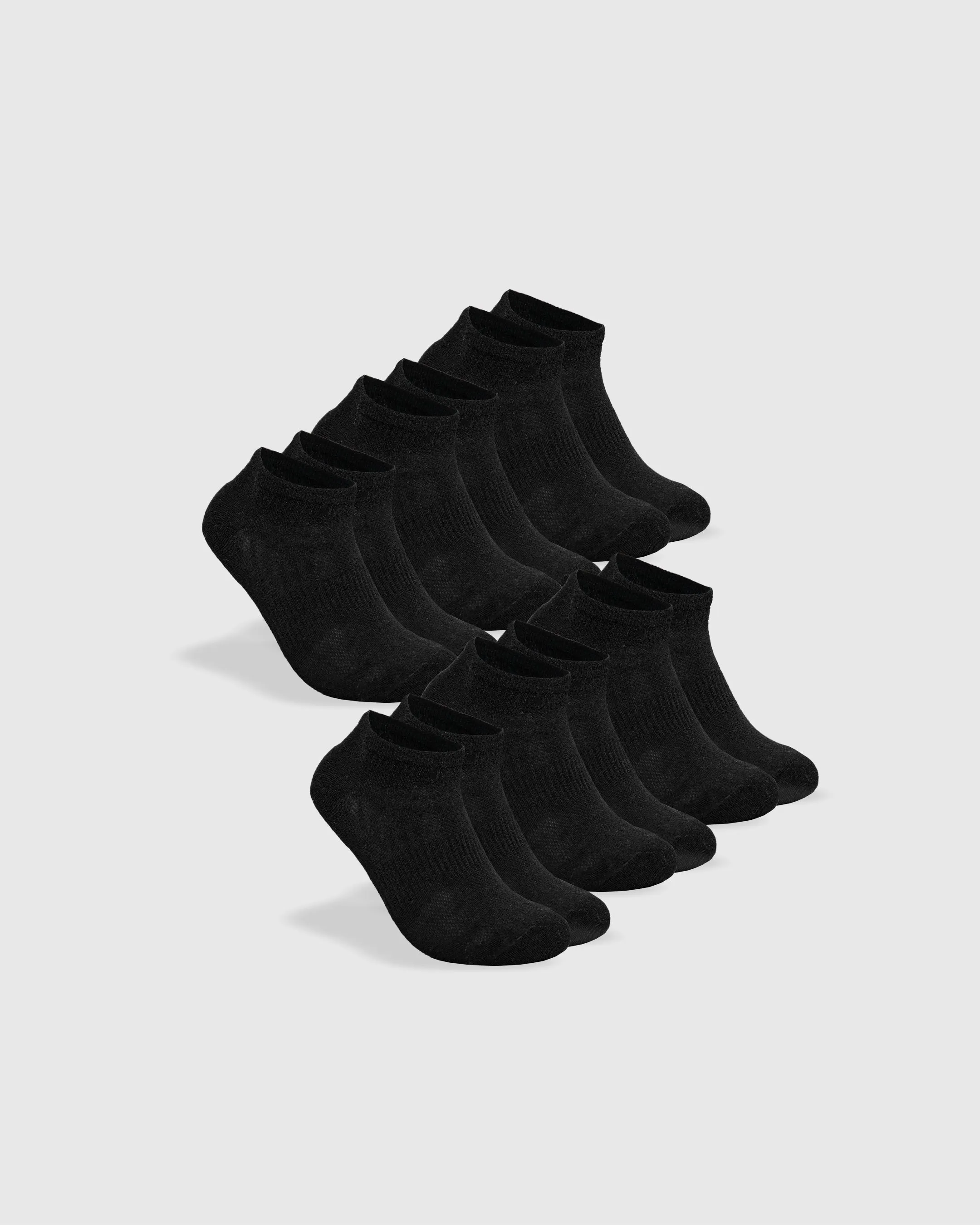 Black Ankle Socks 6-Pack sold by True Classic