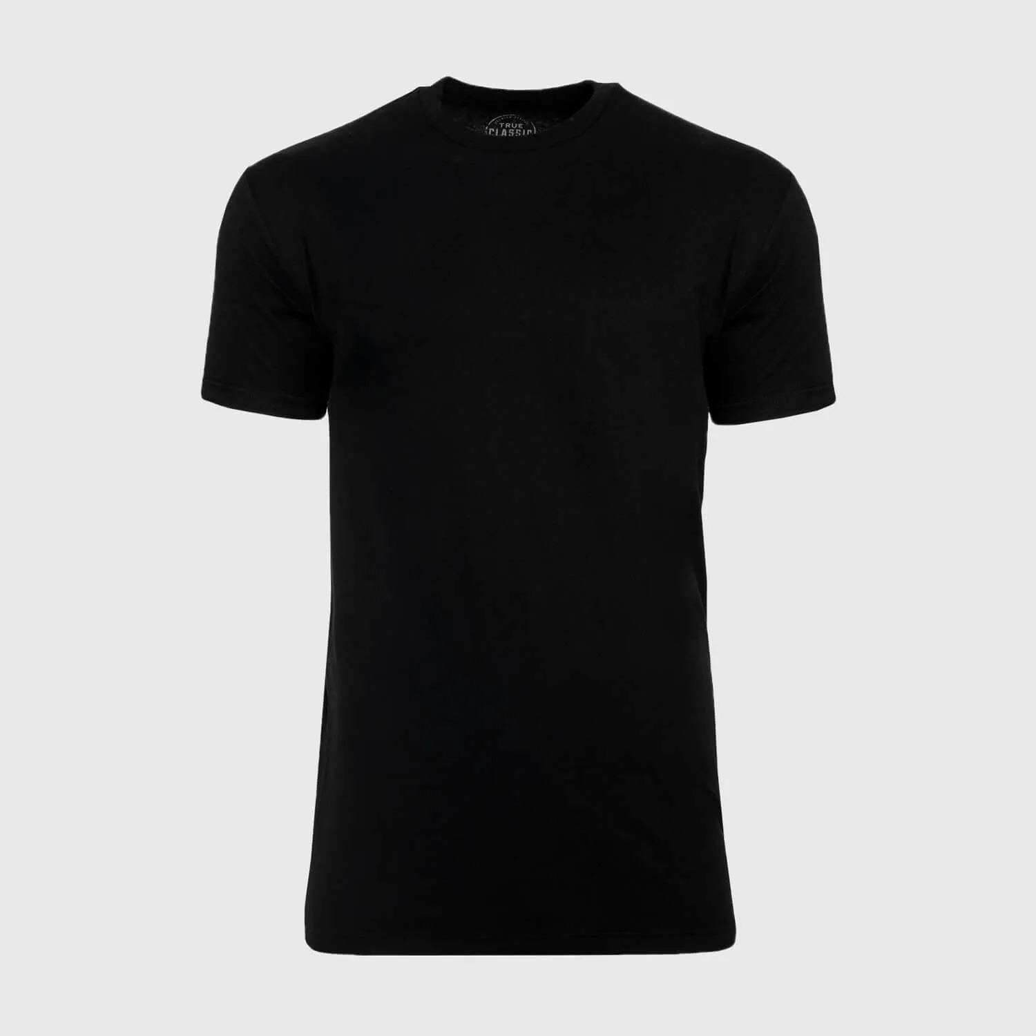 Black Tall Round Hem Crew Neck T-Shirt sold by True Classic product image thumbnail 2