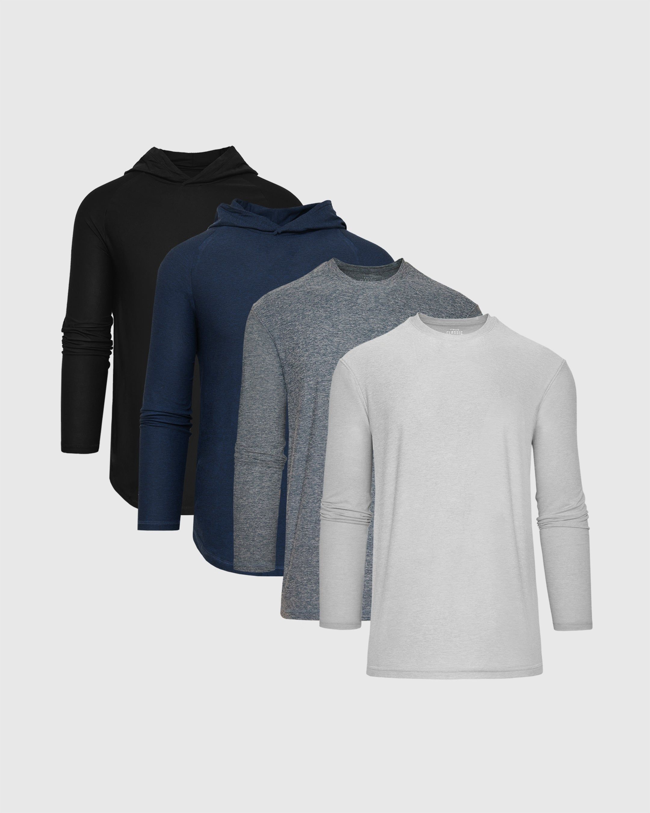 Active Hoodie & Long Sleeve 4-Pack sold by True Classic