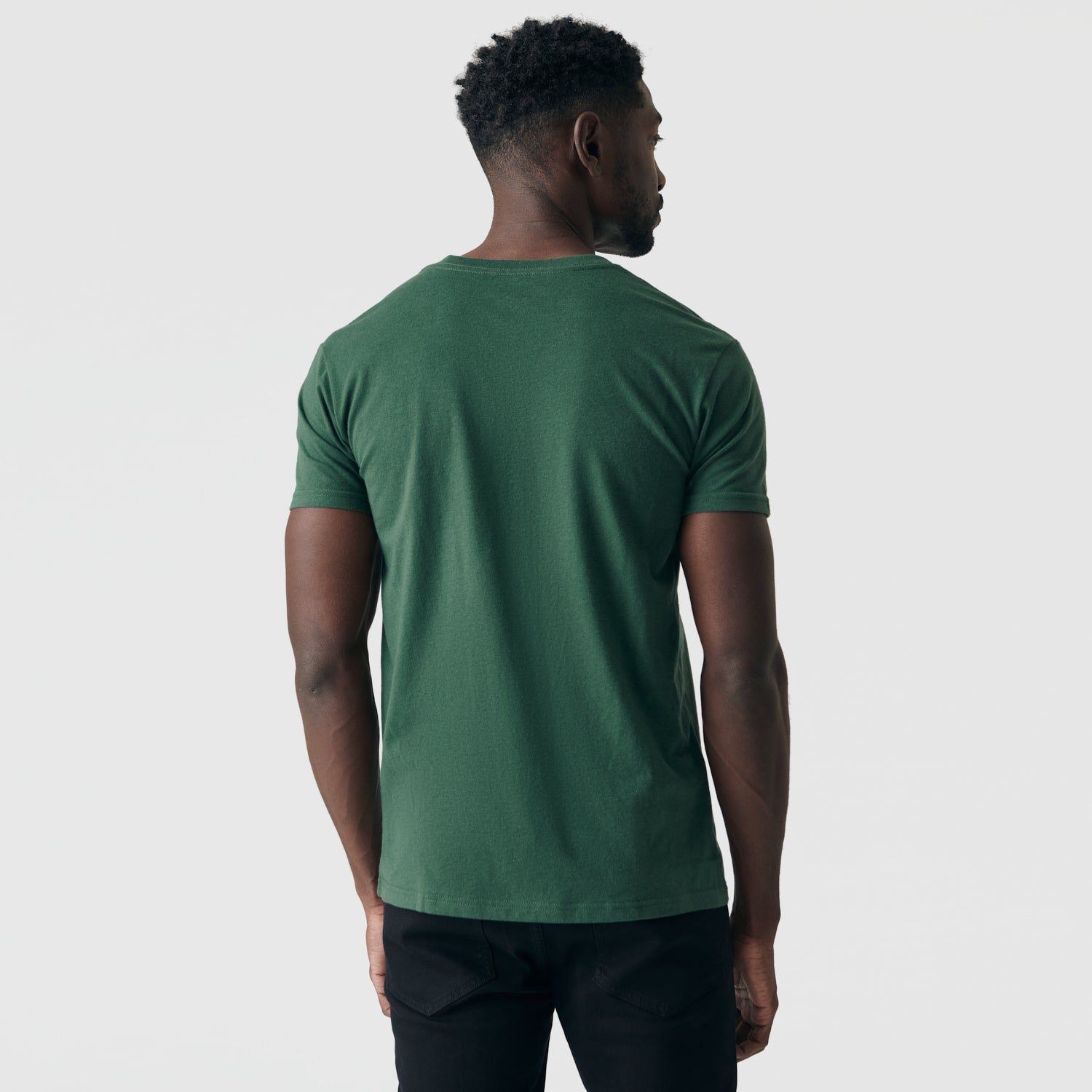 Hunter Green V-Neck Tee sold by True Classic product image thumbnail 3
