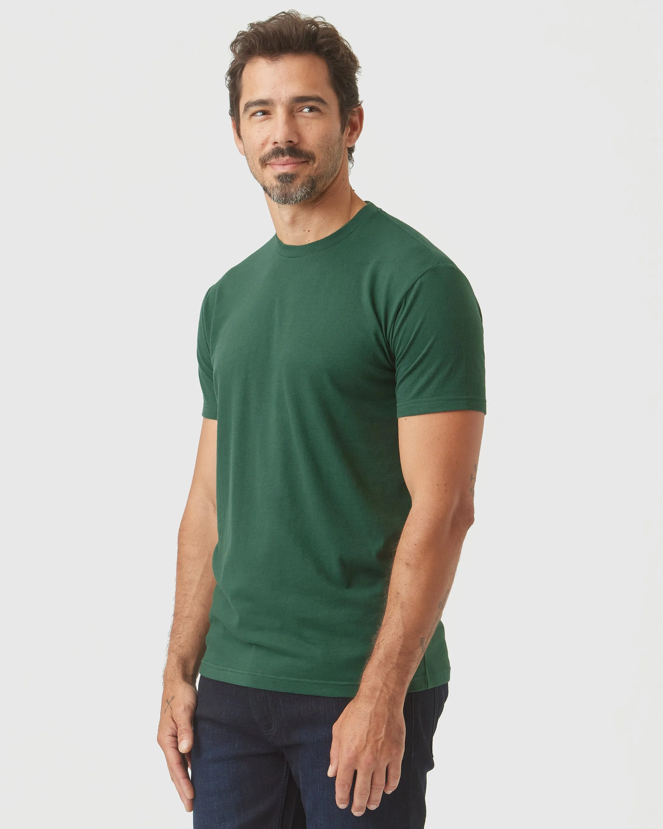 Moss Green Classic Crew sold by True Classic product image thumbnail 4