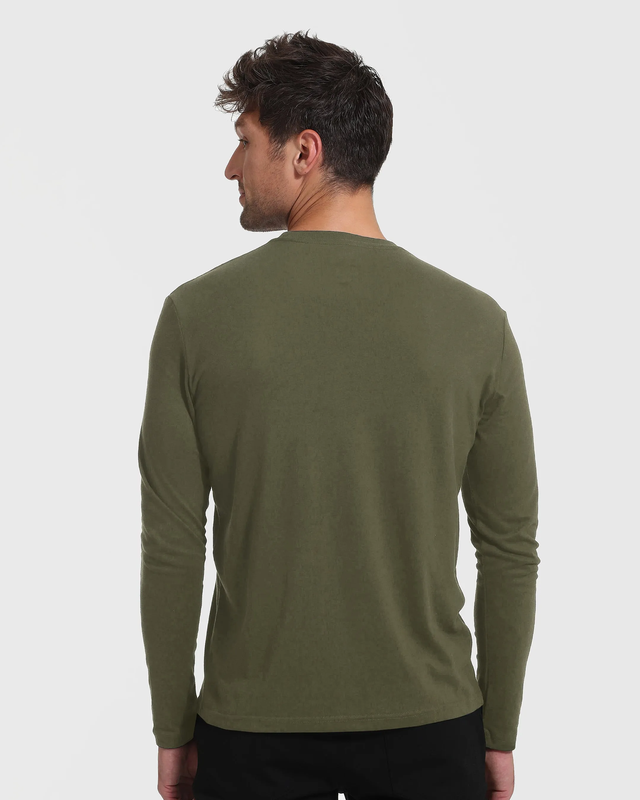 Military Green Tall Long Sleeve T-Shirt sold by True Classic product image thumbnail 3