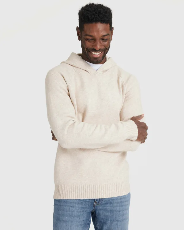 Heather Oatmeal Sweater Hoodie sold by True Classic