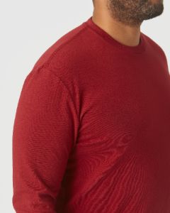 Crimson Long Sleeve Crew Neck sold by True Classic