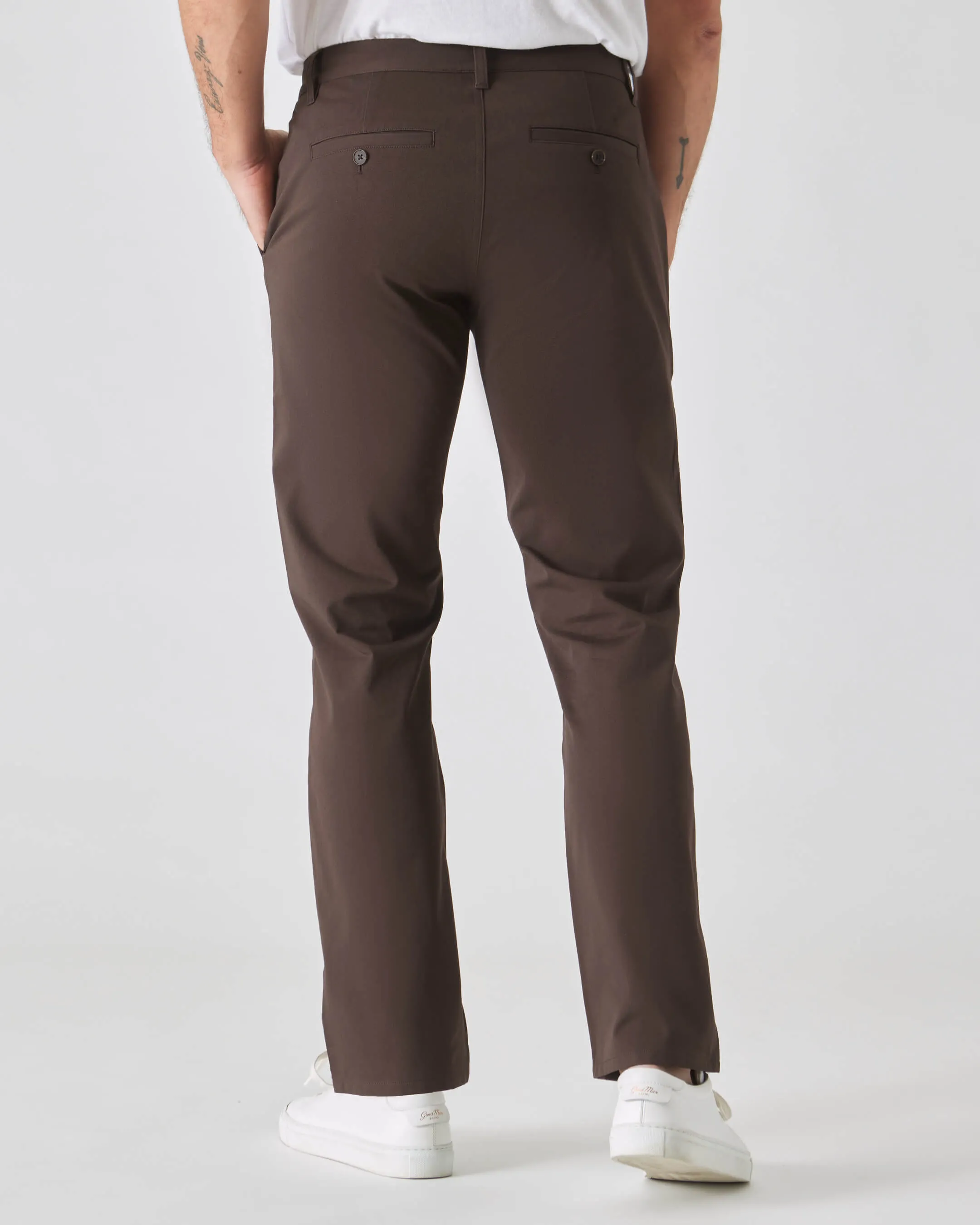 Dark Oak Straight Twill Chino Pant sold by True Classic product image thumbnail 3