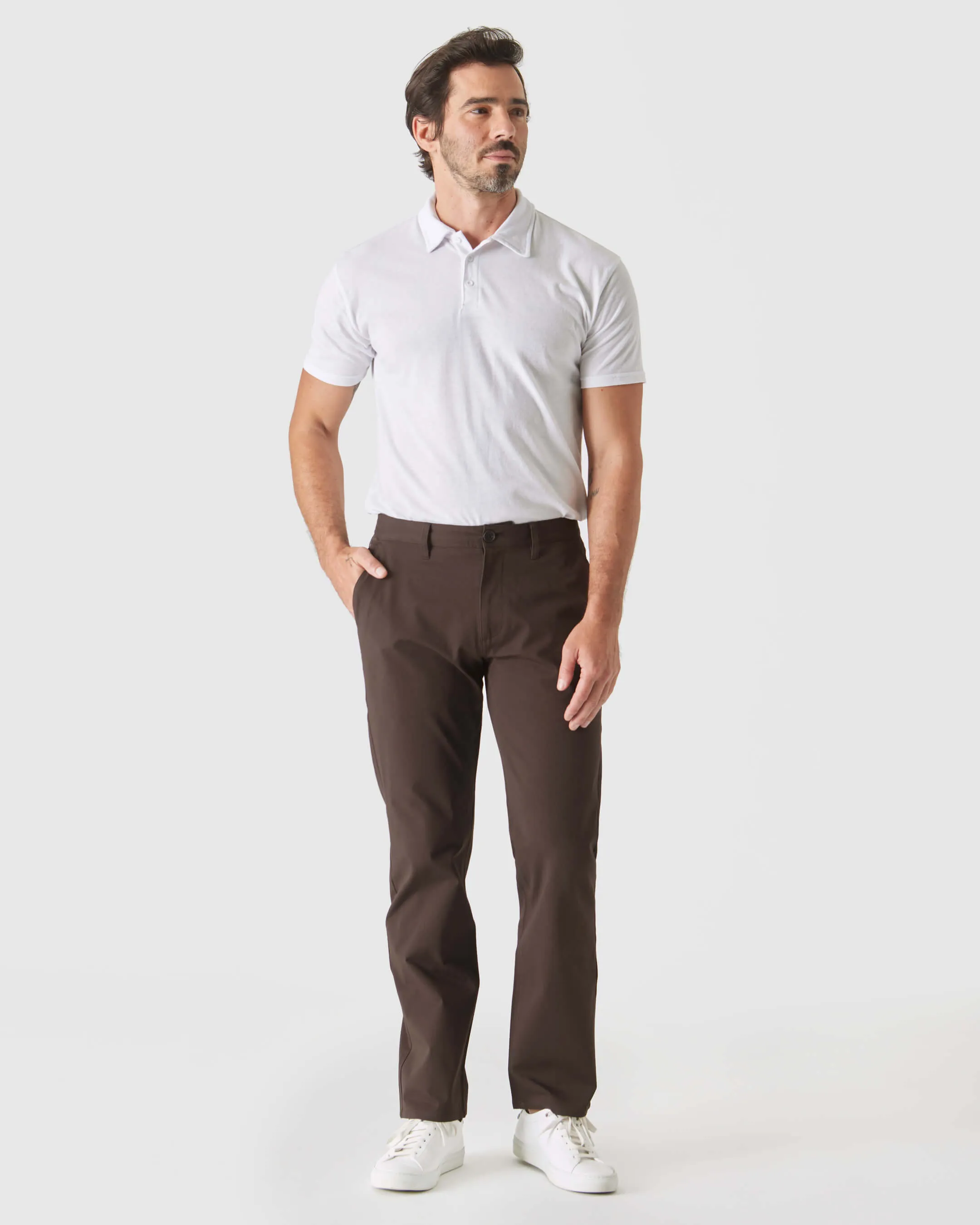 Dark Oak Straight Twill Chino Pant sold by True Classic product image thumbnail 5