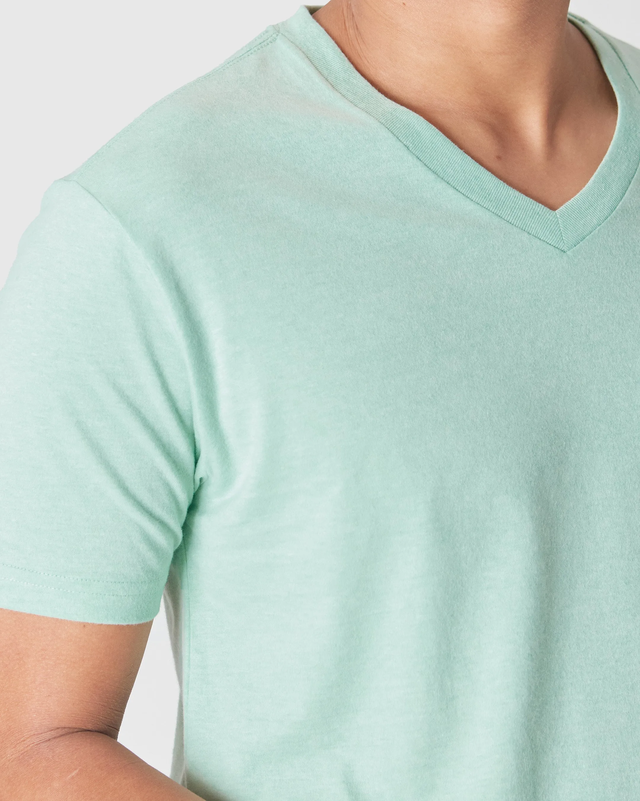 Heather Mist Classic V-Neck sold by True Classic product image thumbnail 5