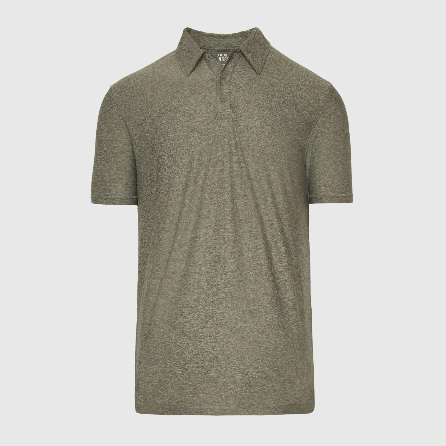 Heather Military Green Active Short Sleeve Polo sold by True Classic product image thumbnail 2