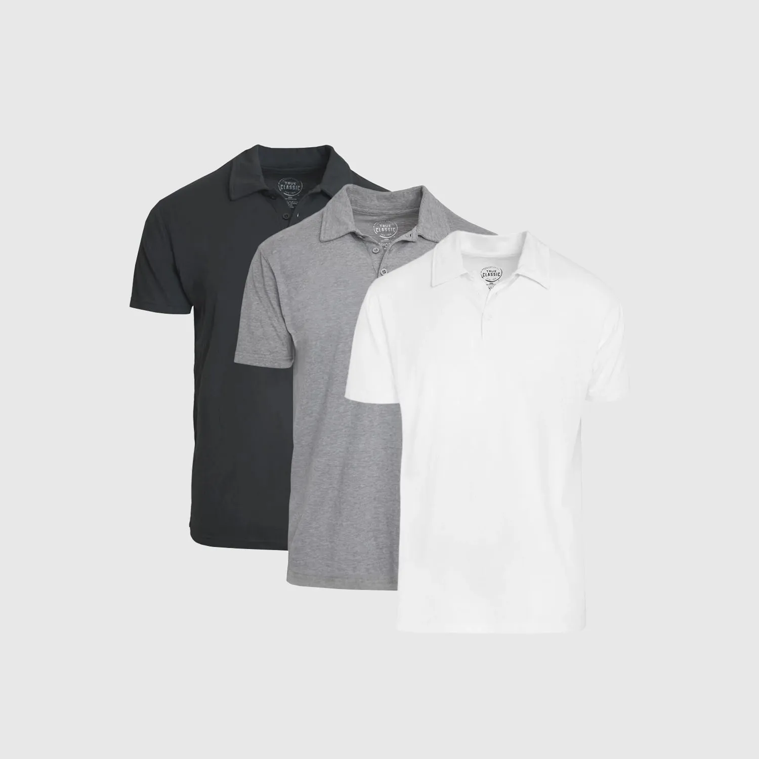The Fundamental Short Sleeve Polo 3-Pack sold by True Classic